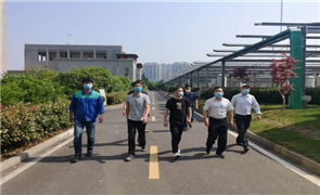 合肥市城建局視察王小郢污水處理有限公司安全生產(chǎn)工作